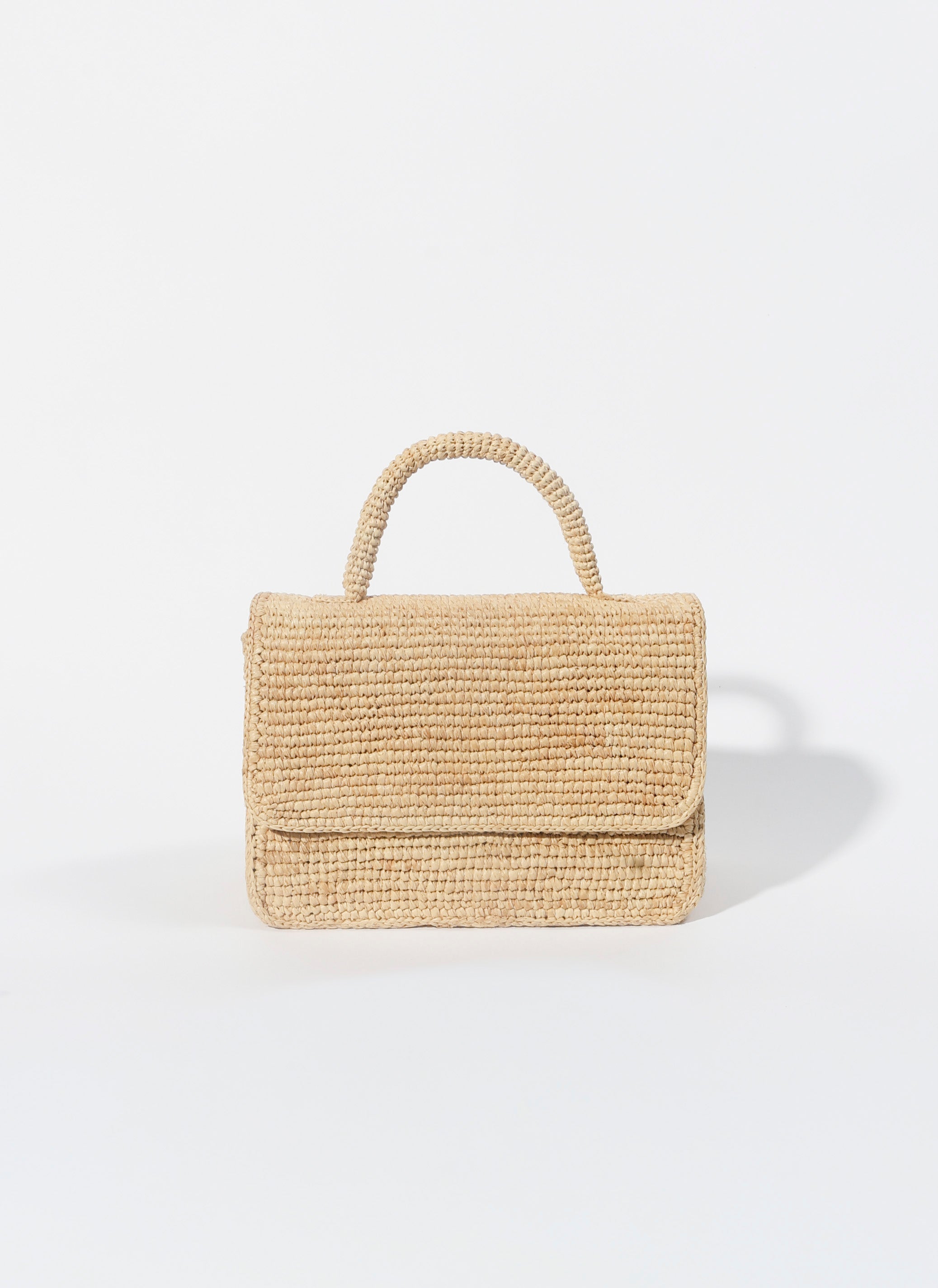 The Pedregal Flap Bag in Natural raffia — Cabana Twentynine