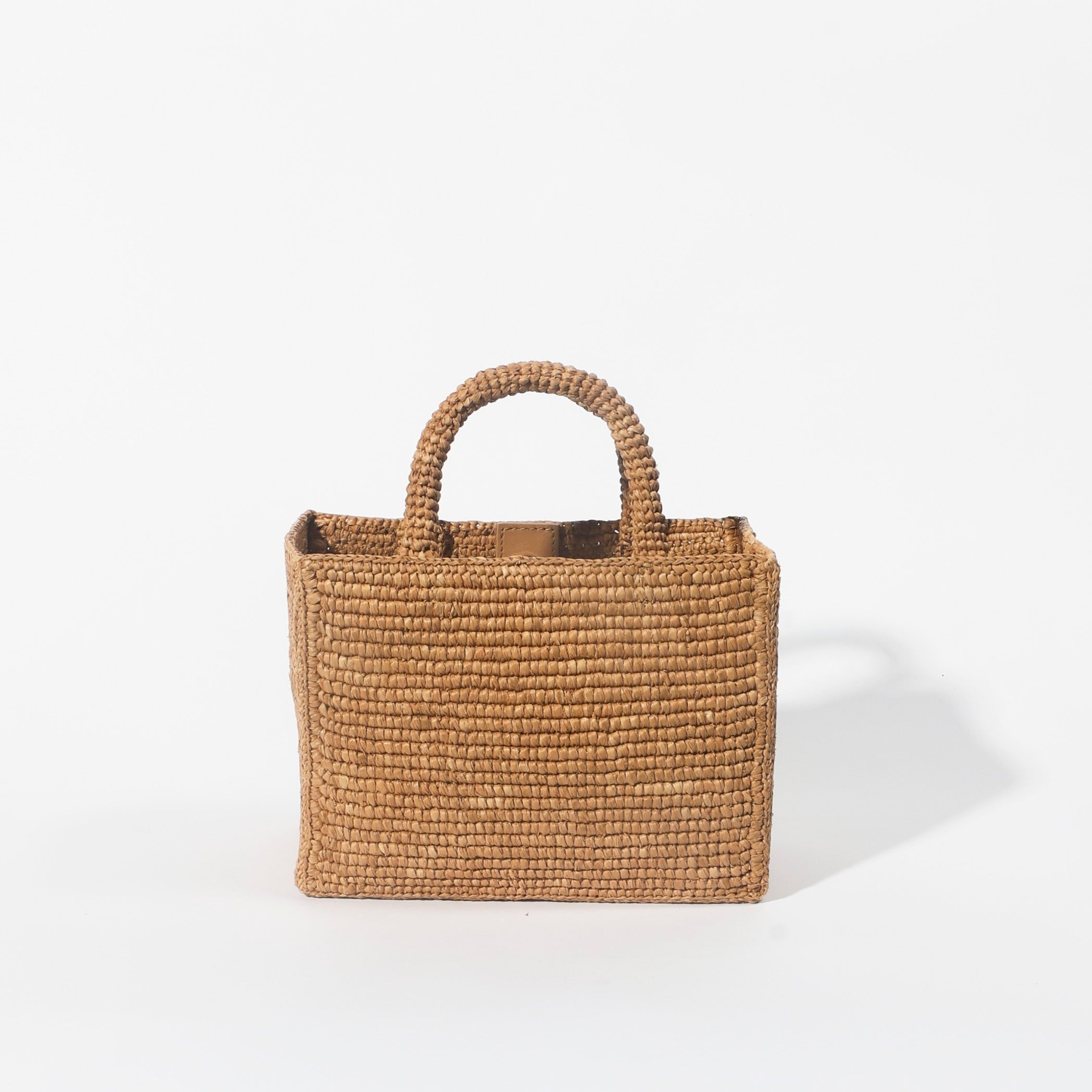 The Sur Mini Tote in Tea raffia — Cabana Twentynine