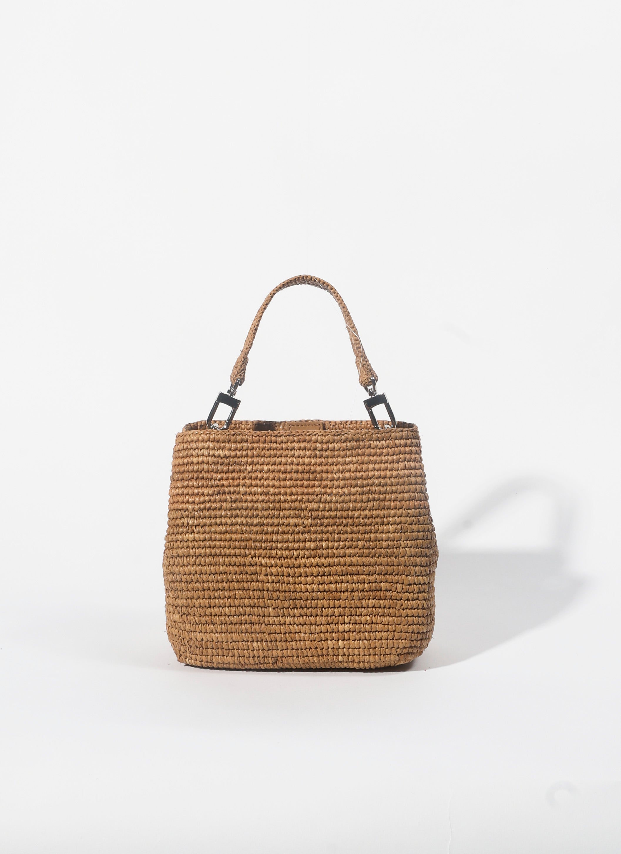 The Sur Mini Tote in Tea raffia — Cabana Twentynine