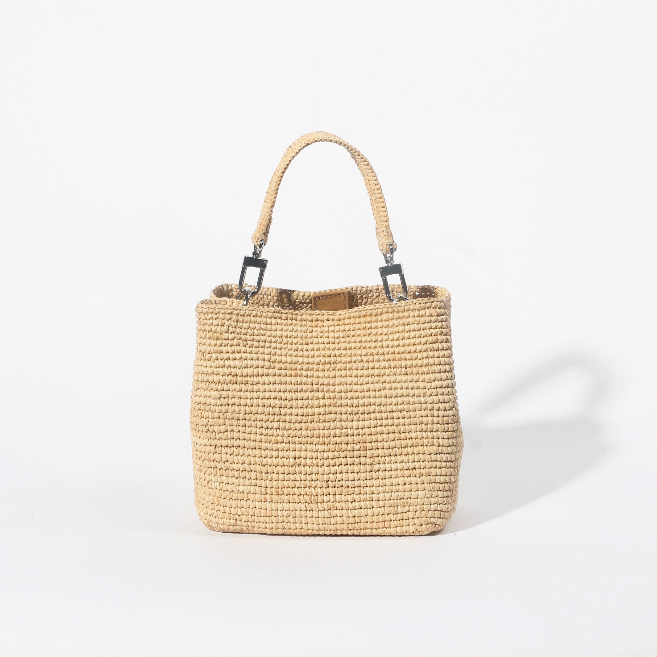 The Sur Mini Tote in Natural raffia — Cabana Twentynine