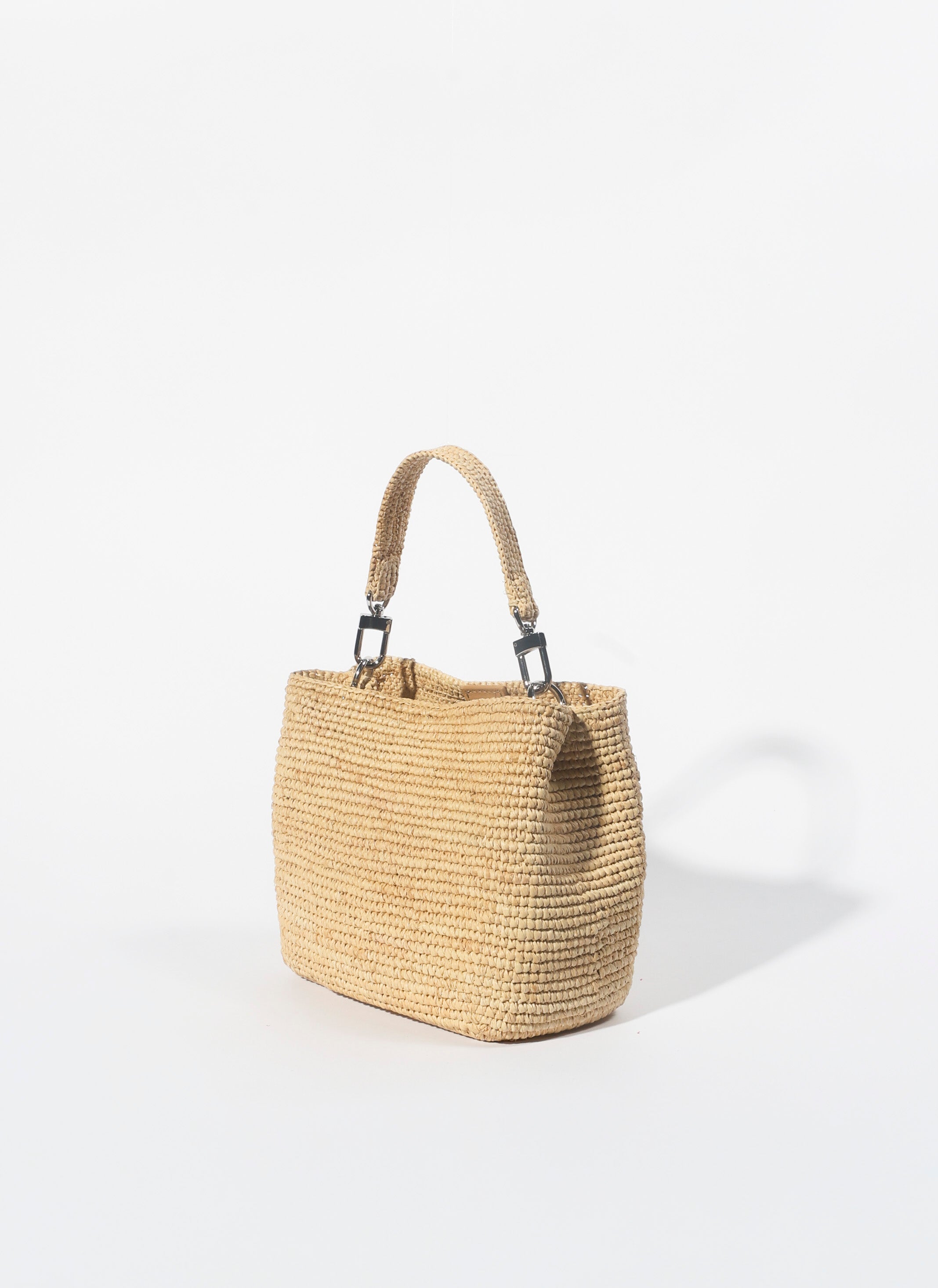 The Sur Mini Tote in Natural raffia — Cabana Twentynine