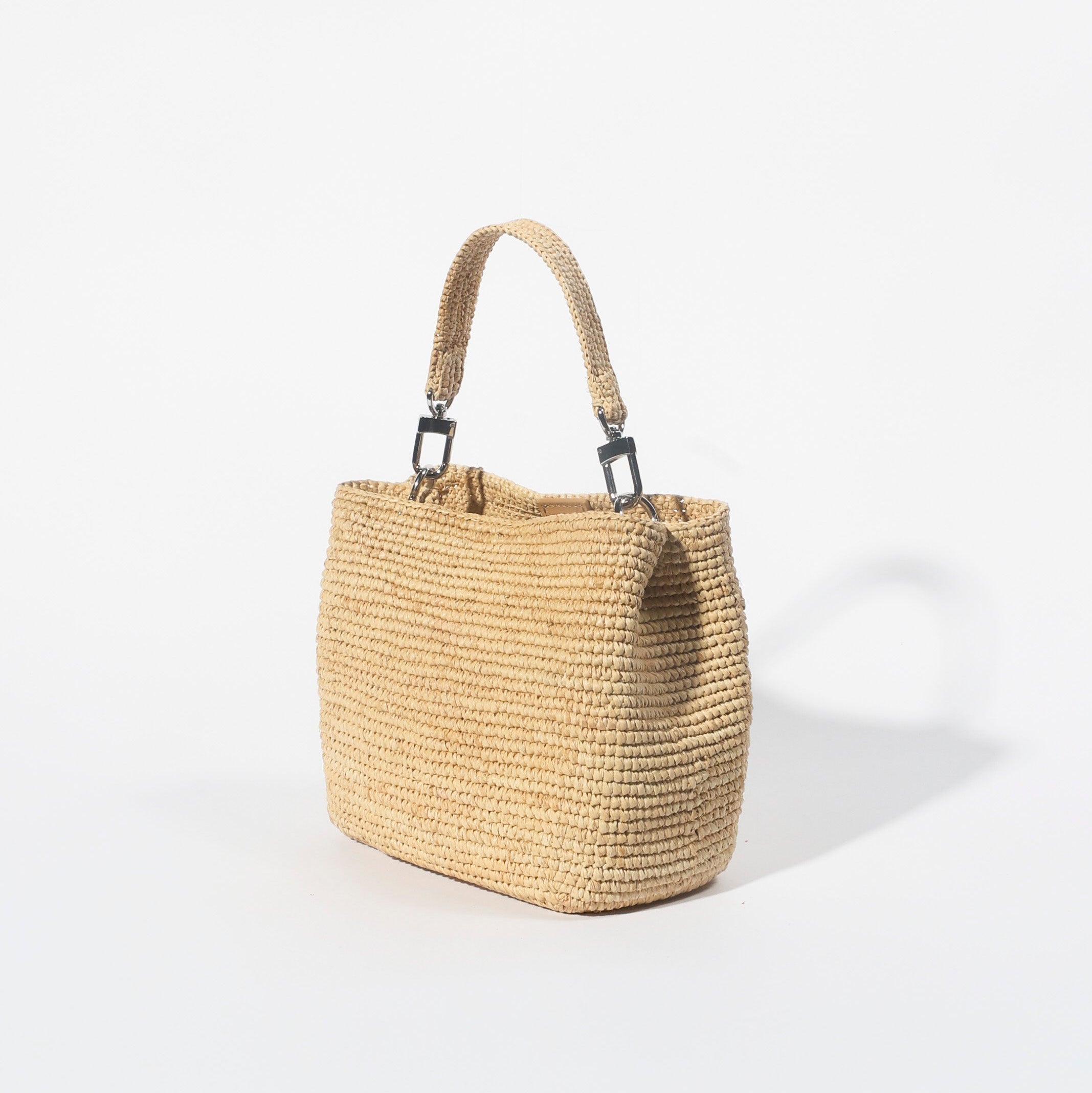 The Sur Mini Tote in Natural raffia — Cabana Twentynine