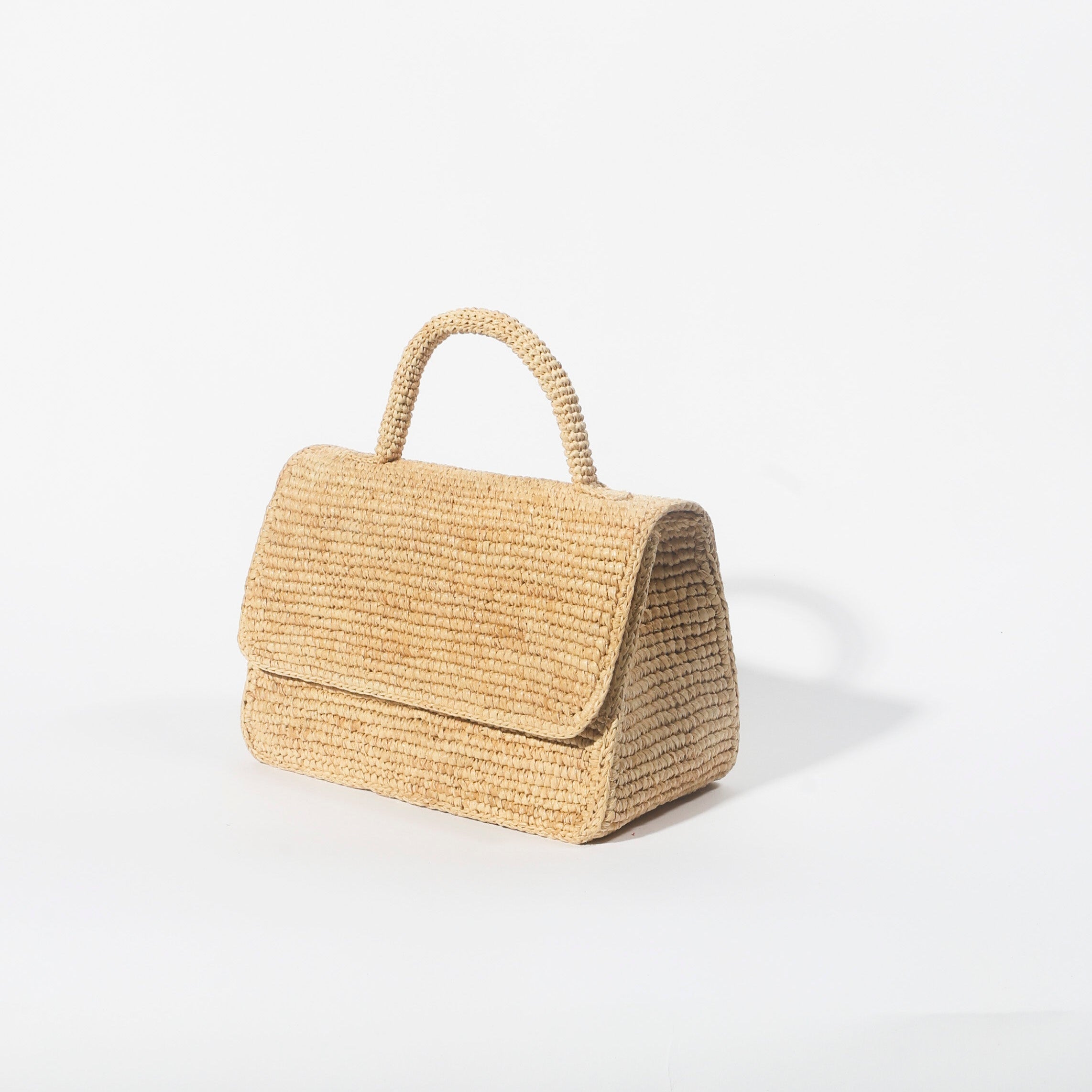 The Pedregal Flap Bag in Natural raffia — Cabana Twentynine