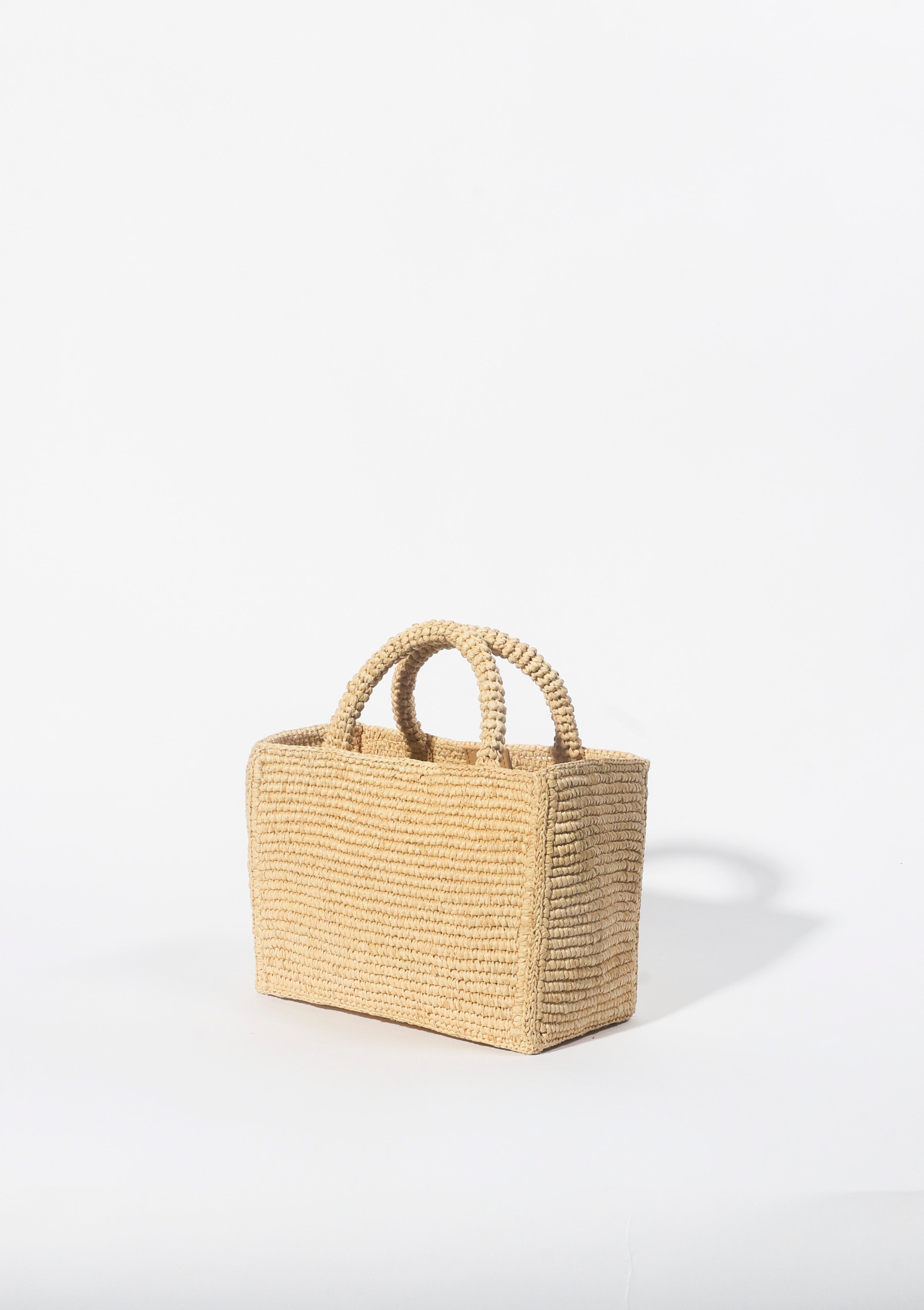 The Sur Mini Tote in Natural raffia — Cabana Twentynine