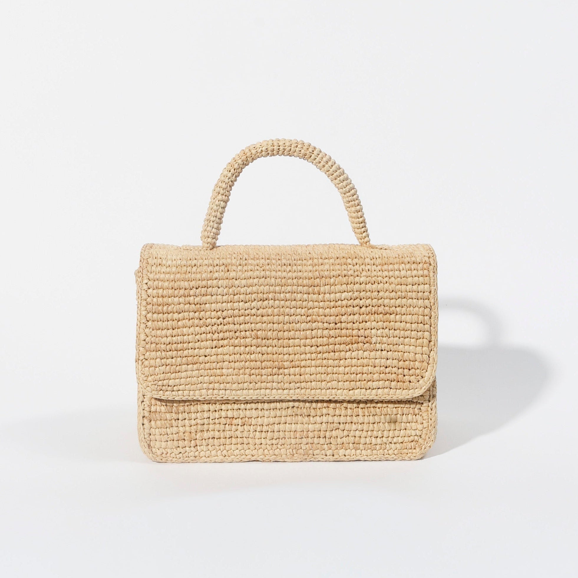 The Pedregal Flap Bag in Natural raffia — Cabana Twentynine