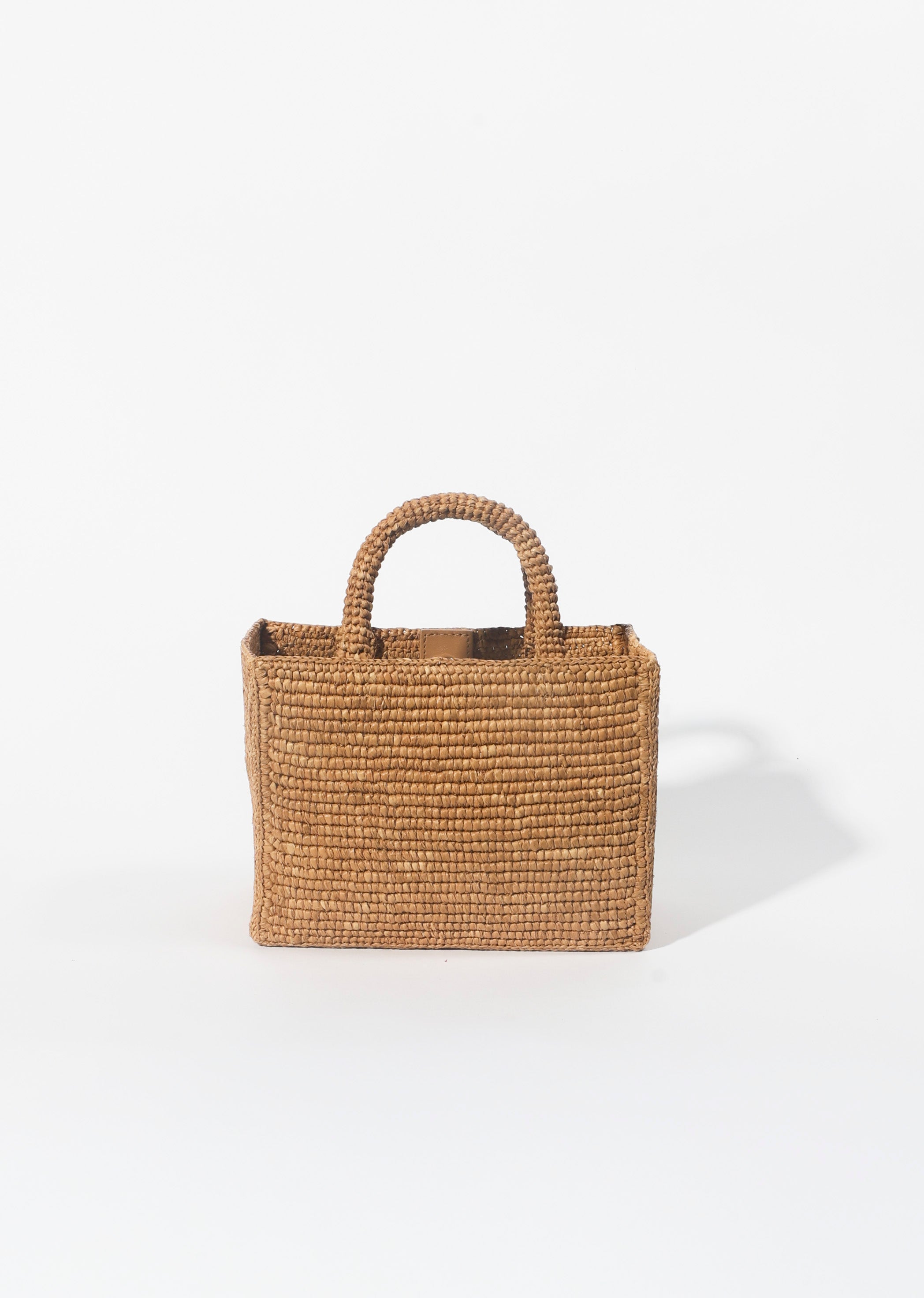 The Sur Mini Tote in Tea raffia — Cabana Twentynine