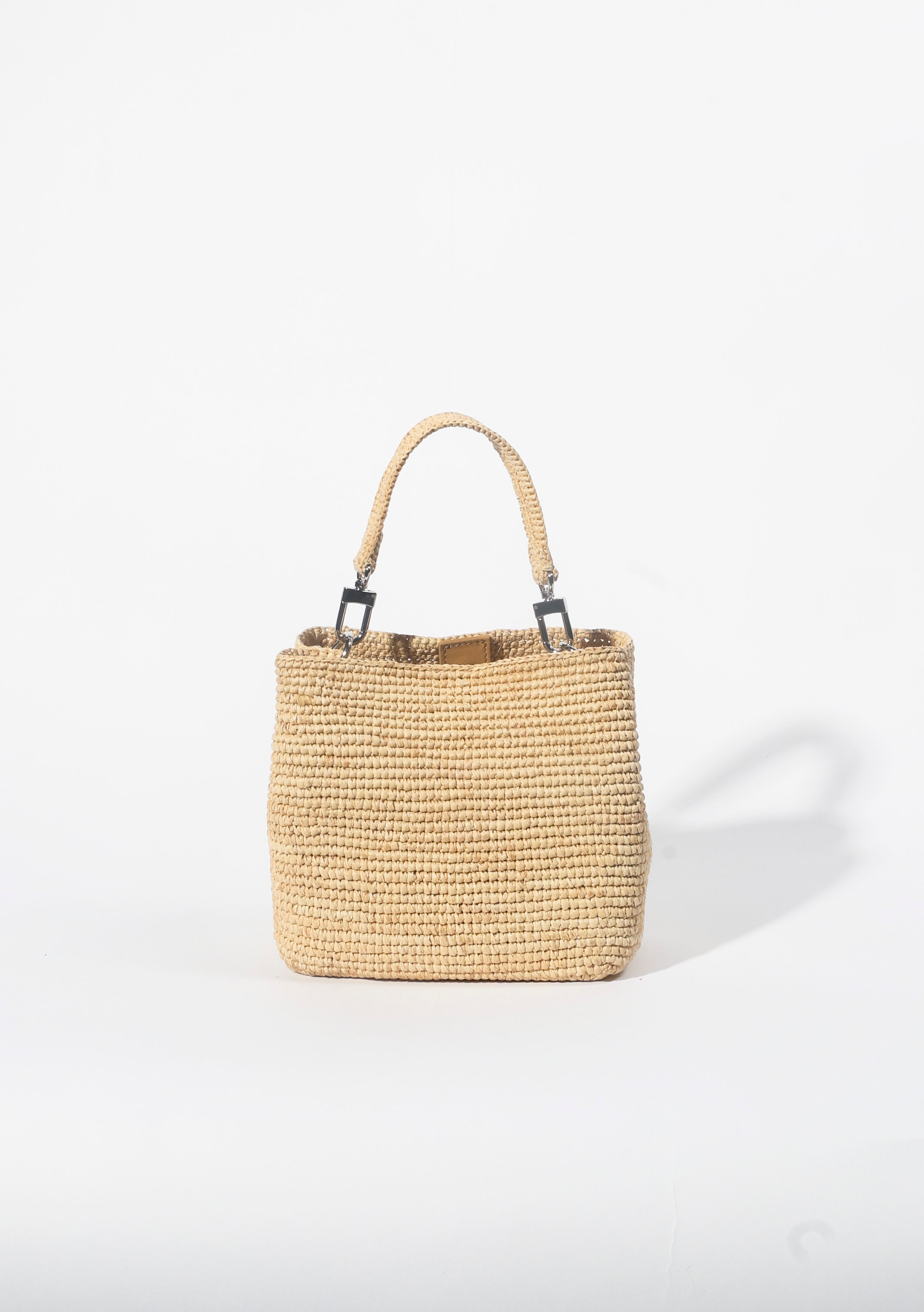The Sur Mini Tote in Natural raffia — Cabana Twentynine