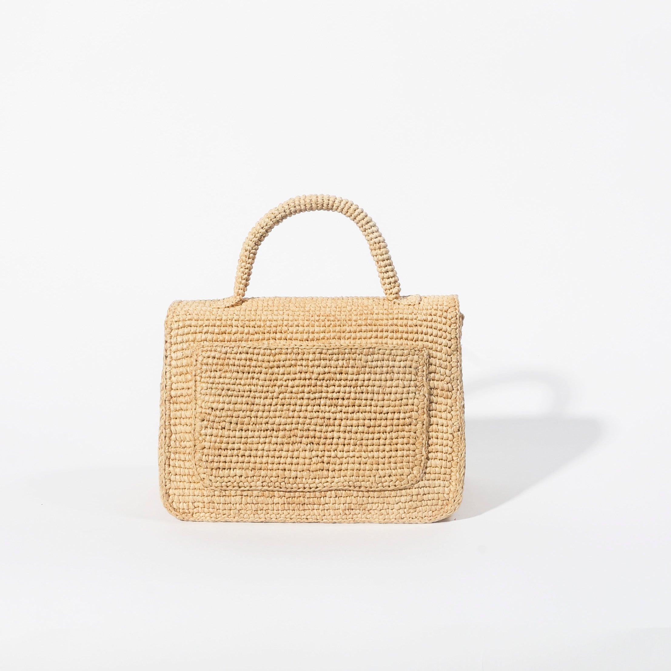 The Pedregal Flap Bag in Natural raffia — Cabana Twentynine