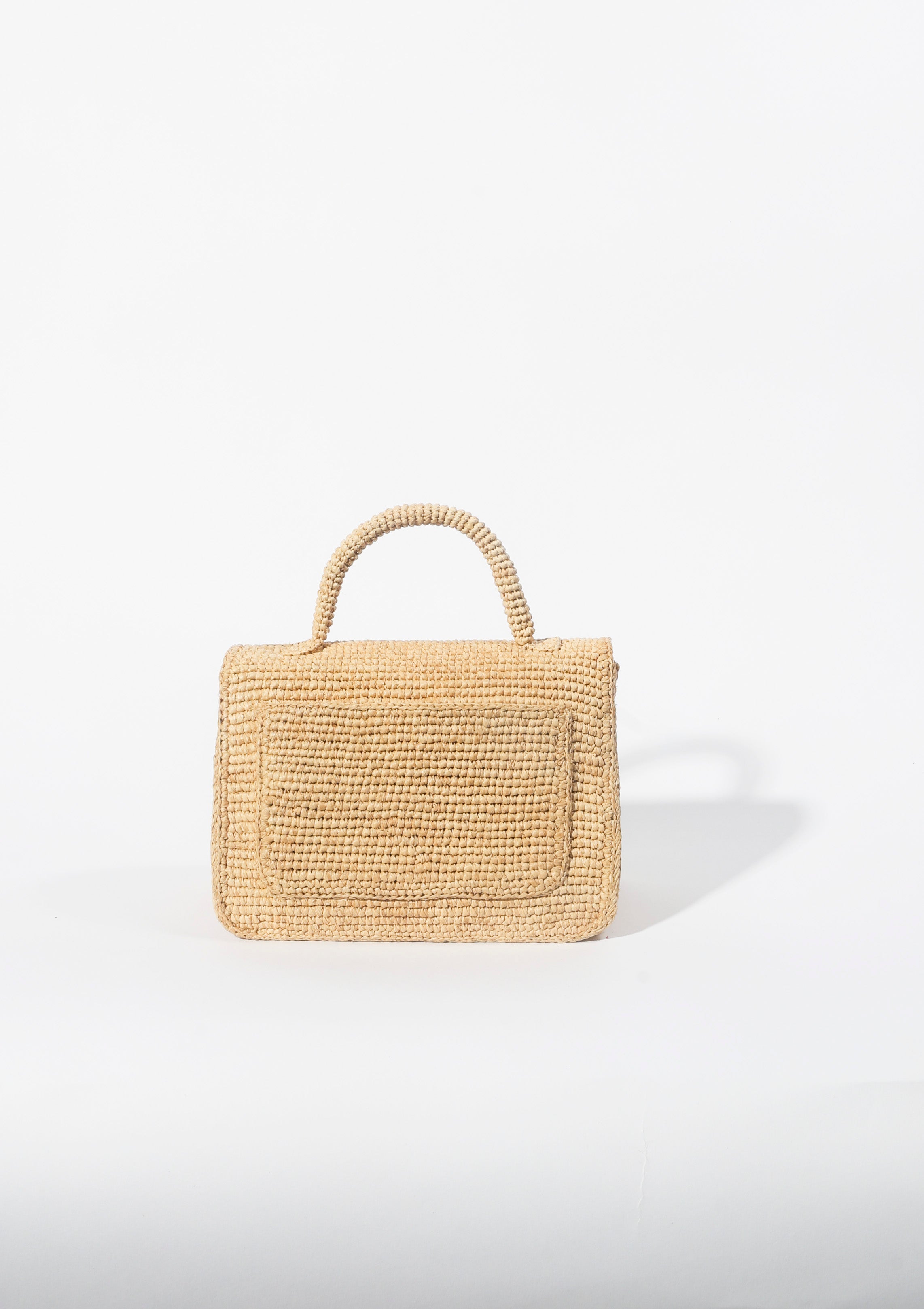 The Pedregal Flap Bag in Natural raffia — Cabana Twentynine