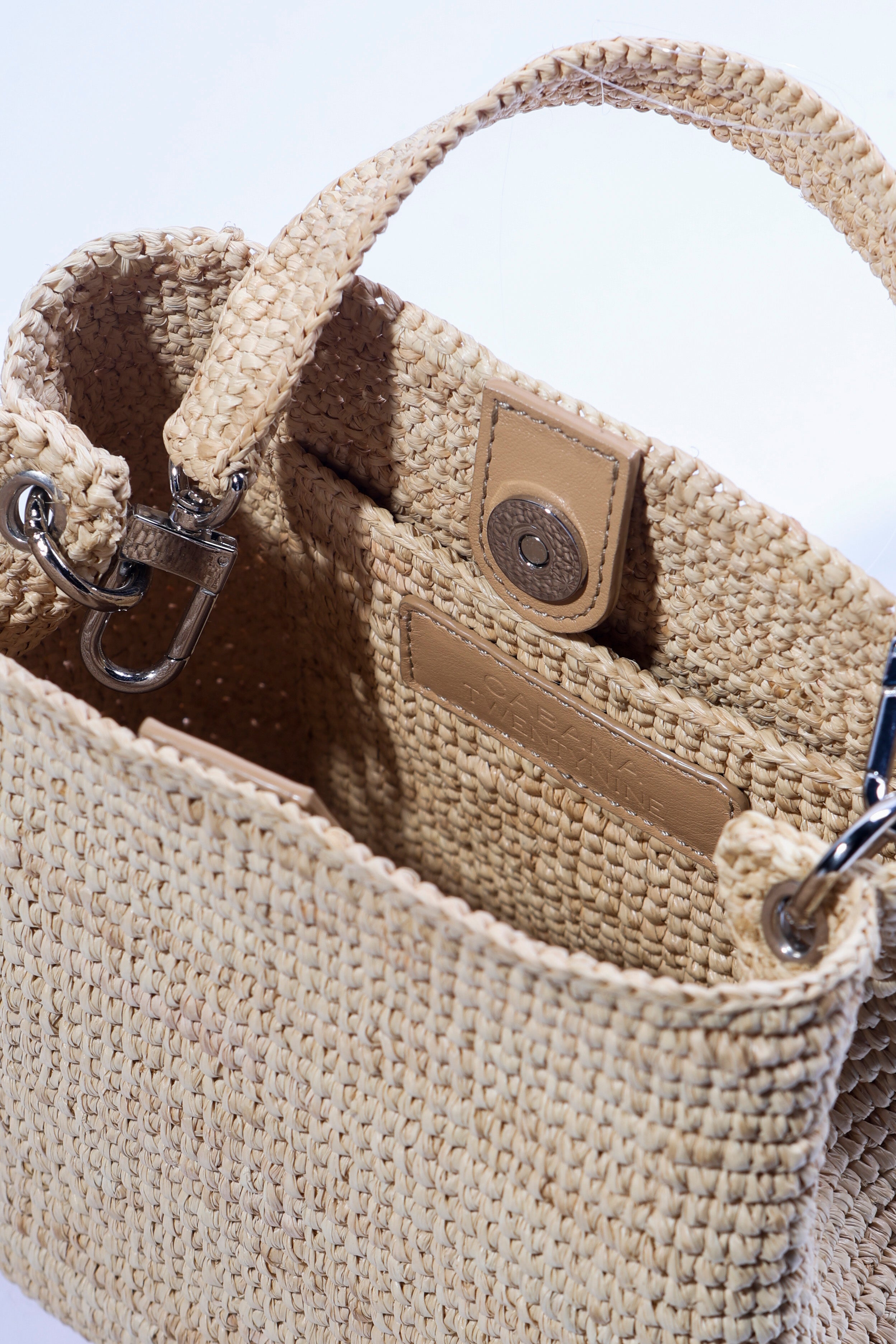 The Sur Mini Tote in Natural raffia — Cabana Twentynine